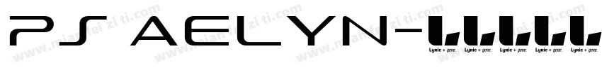 PS Aelyn字体转换